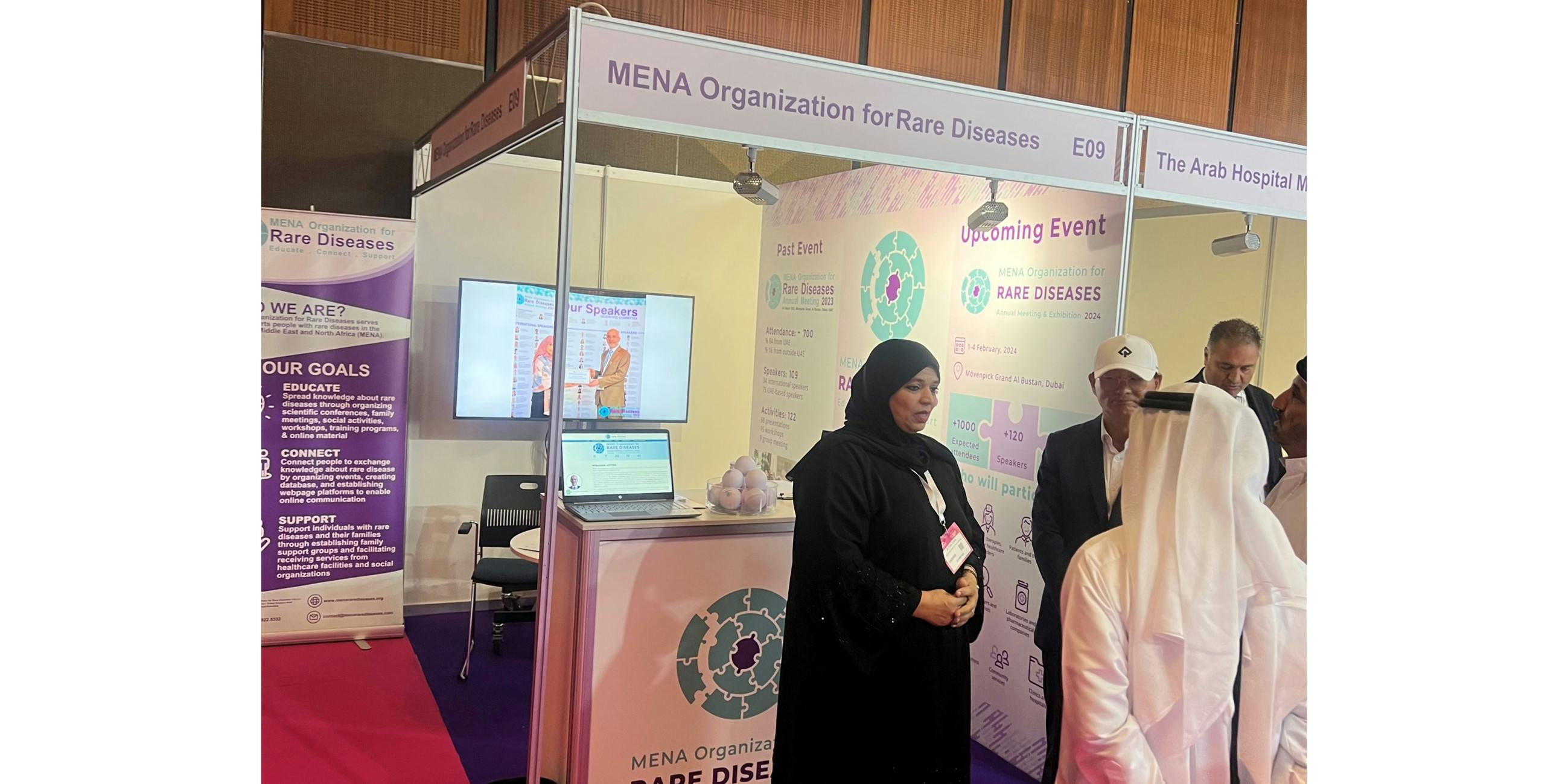 The participation of MENA Organization for Rare Diseases at the PrecisionMed Exhibition and Sumit