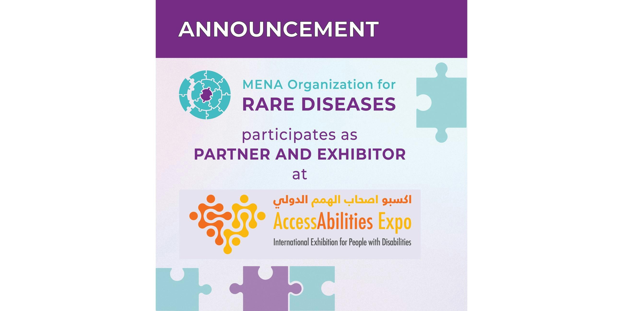 MENA Organization for Rare diseases in AccessAbilities Expo 2023